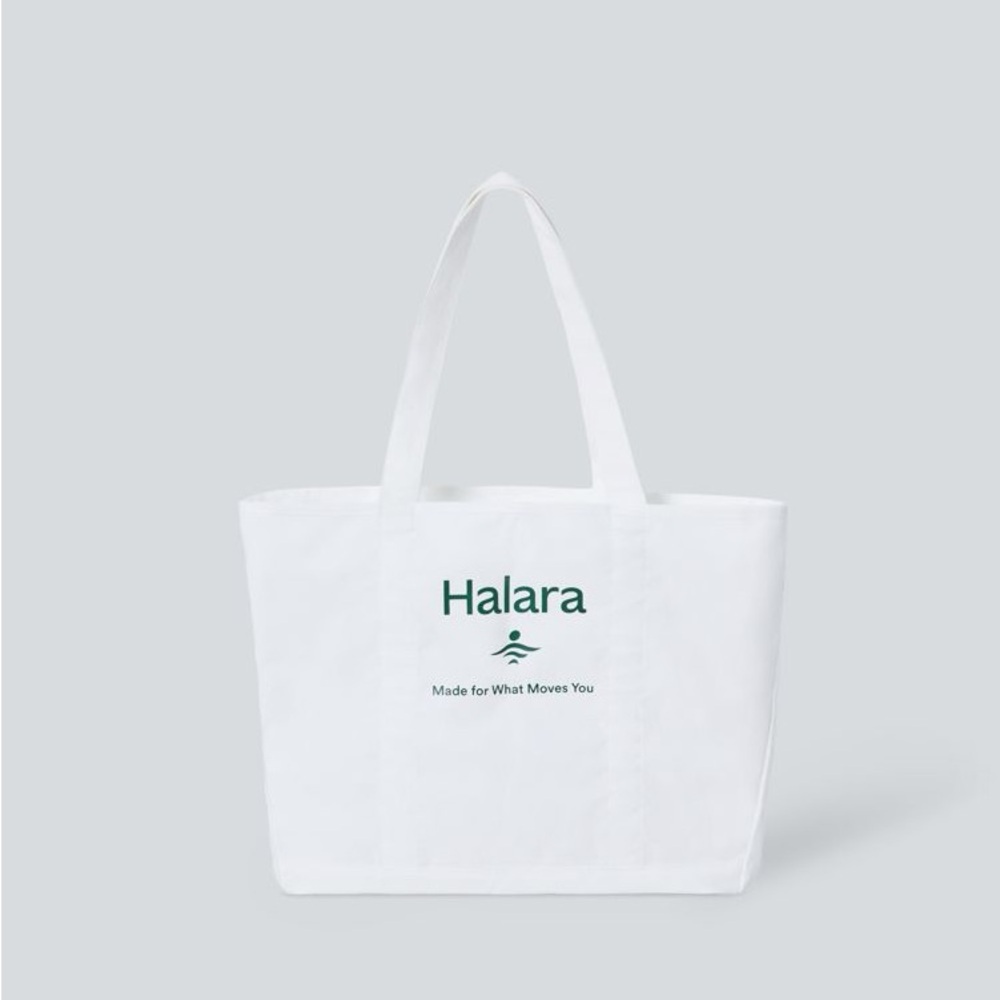 HALARA • NWT Letter Print Casual Canvas Tote Bag